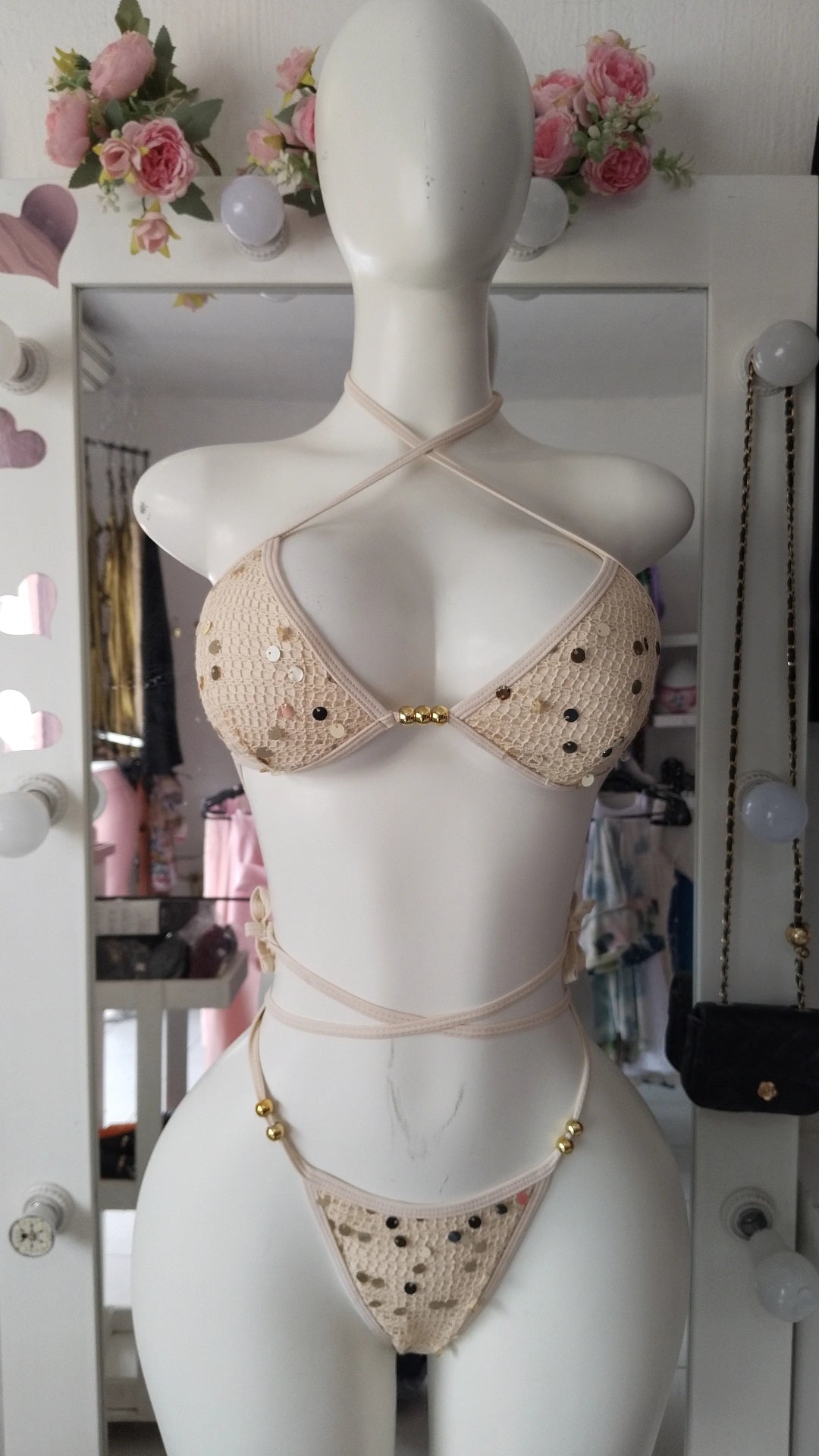 Bikini tejido lentejuelas